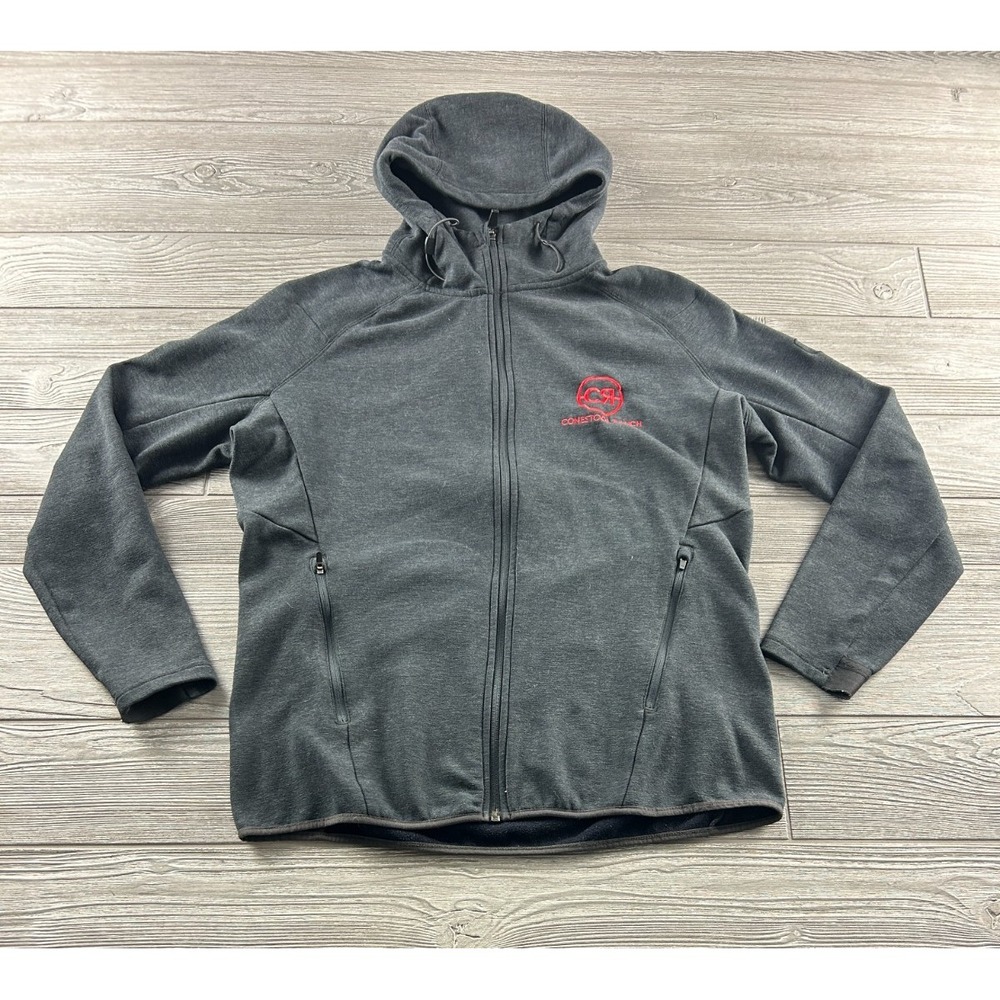 Kuhl Jacket Womens Medium Gray Fleece Full Zip Hooded Outdoor Coat V185 4-6